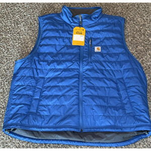 Carhartt 102286 Rain Defender Gilliam Vest Blue Mens 2XL Relaxed Fit NWT